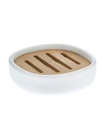 Andrea House Keramik-Seifenschale Wili Mit Akazienholz-Einsatz