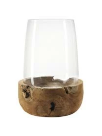 Leonardo Handgefertigtes Windlicht Terra Mit Teaksockel 6 Leonardo Handgefertigtes Windlicht Terra Mit Teaksockel – Bild 4