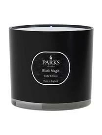 Parks London Dreidocht-Duftkerze Black Magic (Zedernholz, Vetivergras & Patschuli)